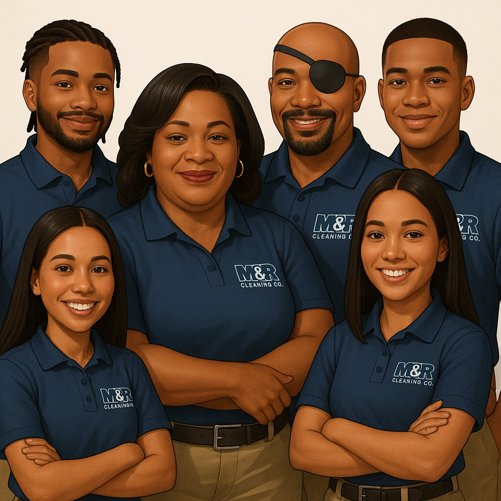 The M&R Cleaning Co. team